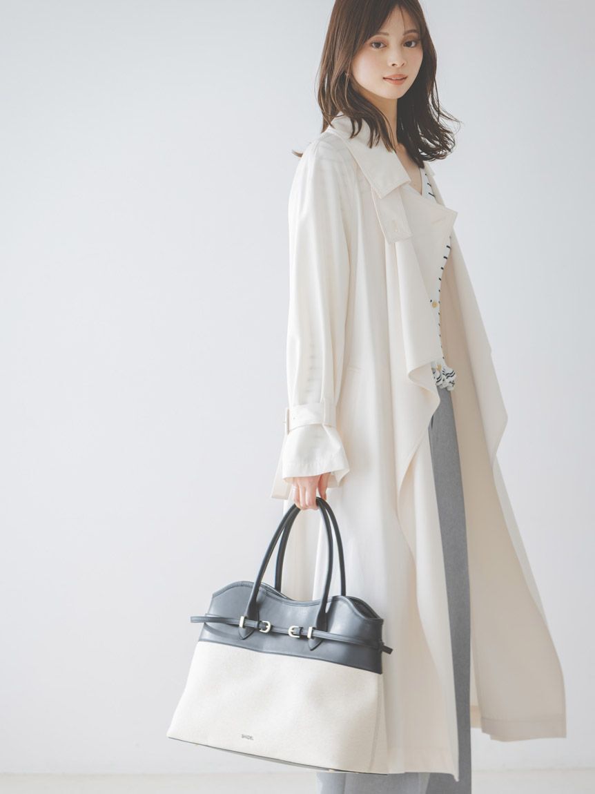 SNIDEL「Sustainableストールグロストレンチ」|トレンチコート|