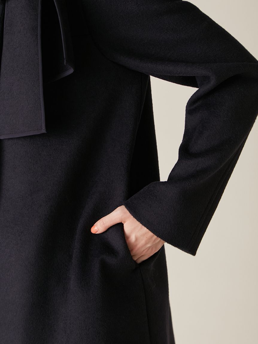 LILY BROWN「【WEB限定カラー】[L.B CANDY STOCK]Aラインビジューリボンコート」|ノーカラージャケット|