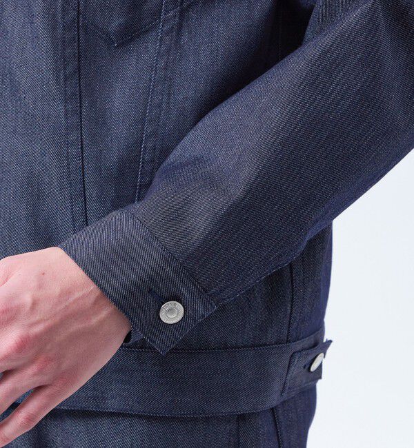 MACKINTOSH PHILOSOPHY「ナイロンチノ/ポリエステルデニム スタンドカラージャケット」|ブルゾン・スタジャン|