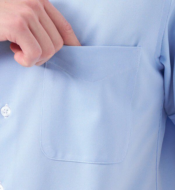 MACKINTOSH PHILOSOPHY「トロッター トリコットジャージー半袖ボタンダウンシャツ  無地/ストライプ」|シャツ・ブラウス|