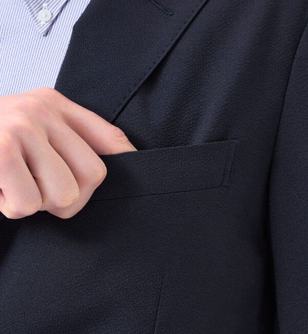 MACKINTOSH PHILOSOPHY「トロッター ウルトラライト ジャケット ナローサッカーストライプ」|テーラードジャケット|