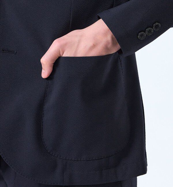 MACKINTOSH PHILOSOPHY「トロッター ウルトラライト ジャケット ナローサッカーストライプ」|テーラードジャケット|