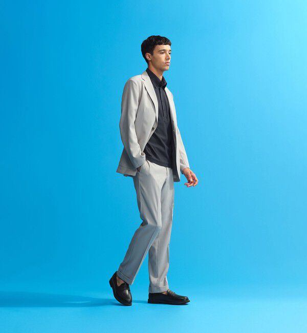 MACKINTOSH PHILOSOPHY「トロッター ウルトラライトトラウザーズ ナローサッカーストライプ」|スラックス|