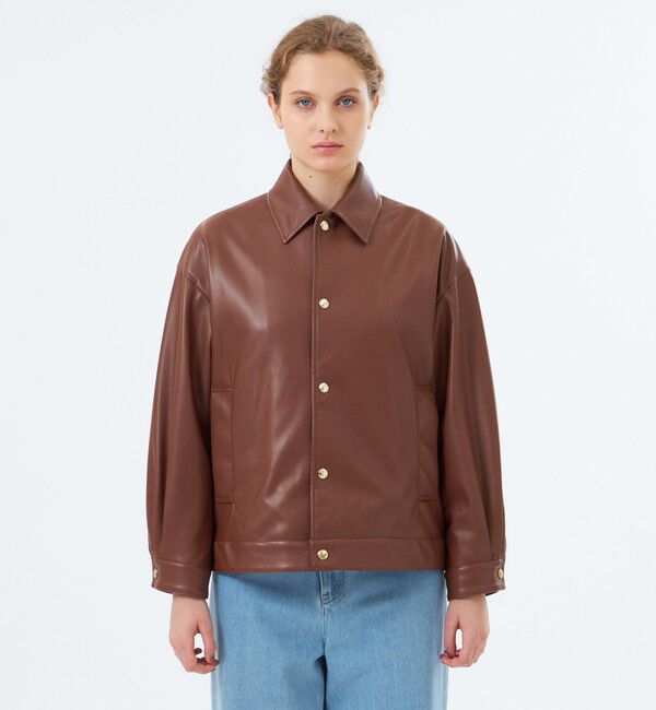 MACKINTOSH PHILOSOPHY「【WEB&一部店舗限定】Faux Leatherブルゾン」|ブルゾン・スタジャン|