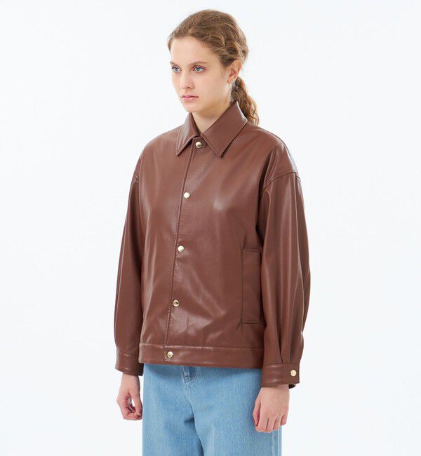 MACKINTOSH PHILOSOPHY「【WEB&一部店舗限定】Faux Leatherブルゾン」|ブルゾン・スタジャン|