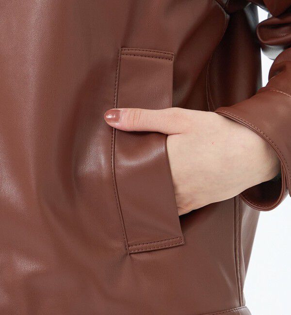 MACKINTOSH PHILOSOPHY「【WEB&一部店舗限定】Faux Leatherブルゾン」|ブルゾン・スタジャン|