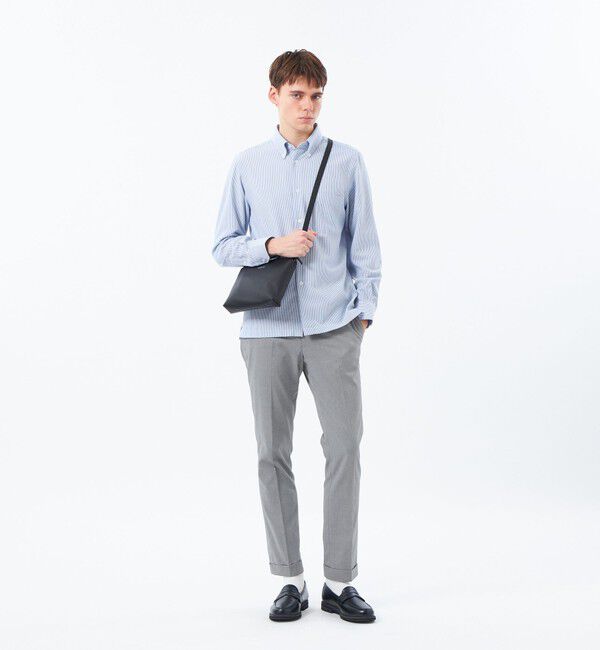 MACKINTOSH PHILOSOPHY「【予約販売】【WEB&一部店舗限定】トロッター スクエアボタンダウン長袖シャツ  サッカーストライプ」|シャツ・ブラウス|