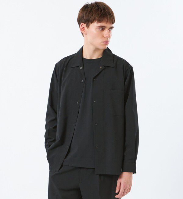 MACKINTOSH PHILOSOPHY「トロッター シャツカバーオール エクストラファイントロピカル」|ブルゾン・スタジャン|ブラック