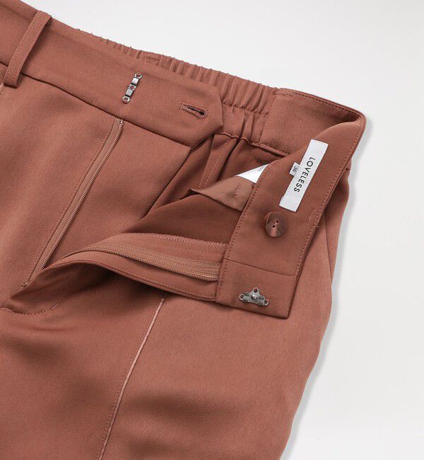  「サテンストレートパンツ」|スラックス|