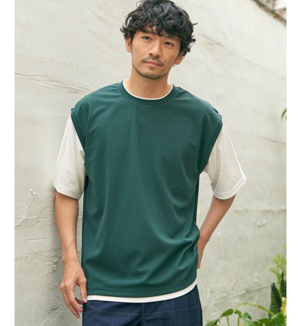 ikka「ソッカンＣＯＯＬフェイクベストＴ」|Tシャツ・カットソー|