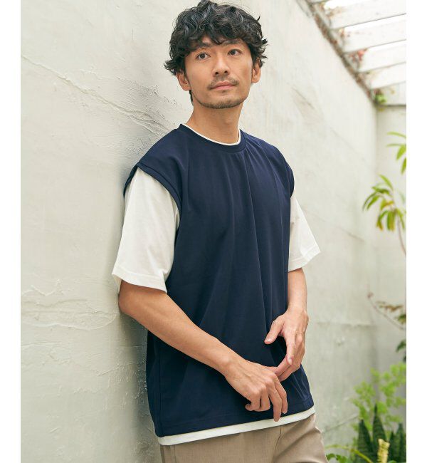 ikka「ソッカンＣＯＯＬフェイクベストＴ」|Tシャツ・カットソー|