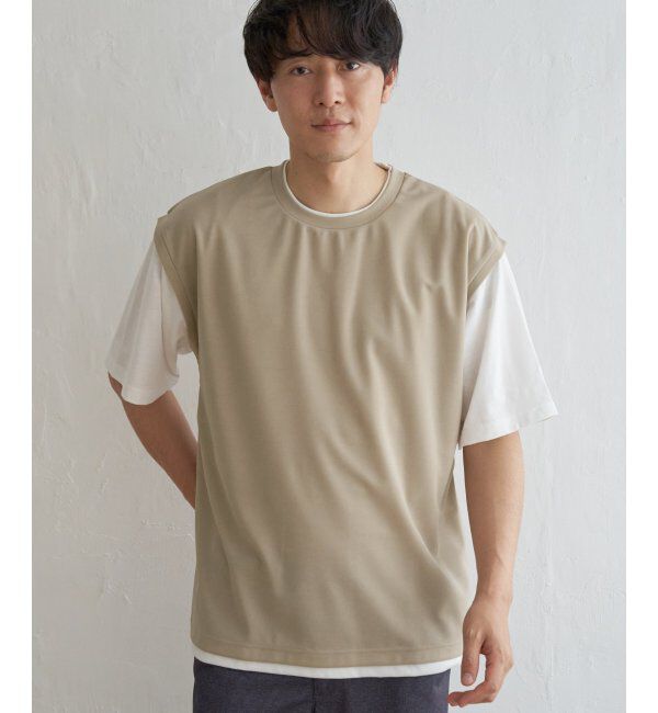 ikka「ソッカンＣＯＯＬフェイクベストＴ」|Tシャツ・カットソー|