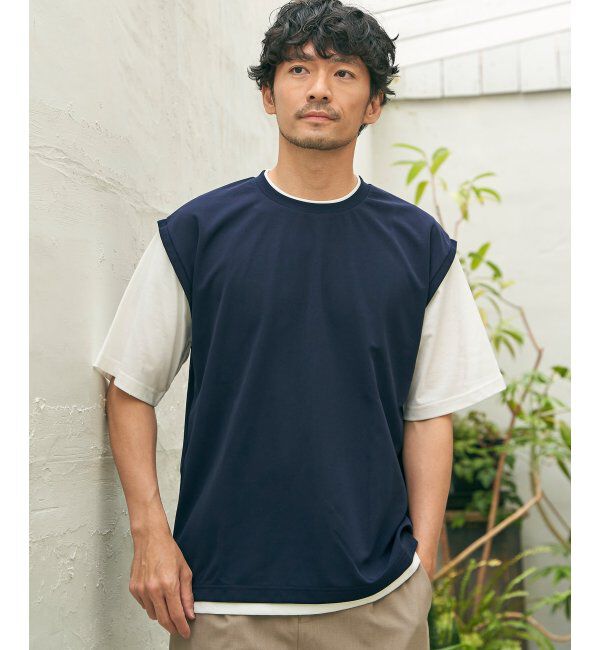 ikka「ソッカンＣＯＯＬフェイクベストＴ」|Tシャツ・カットソー|