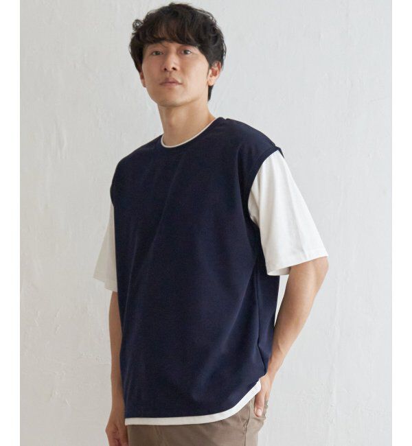 ikka「ソッカンＣＯＯＬフェイクベストＴ」|Tシャツ・カットソー|