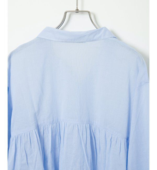 Lbc with Life「コットンボイルギャザーブラウス」|シャツ・ブラウス|