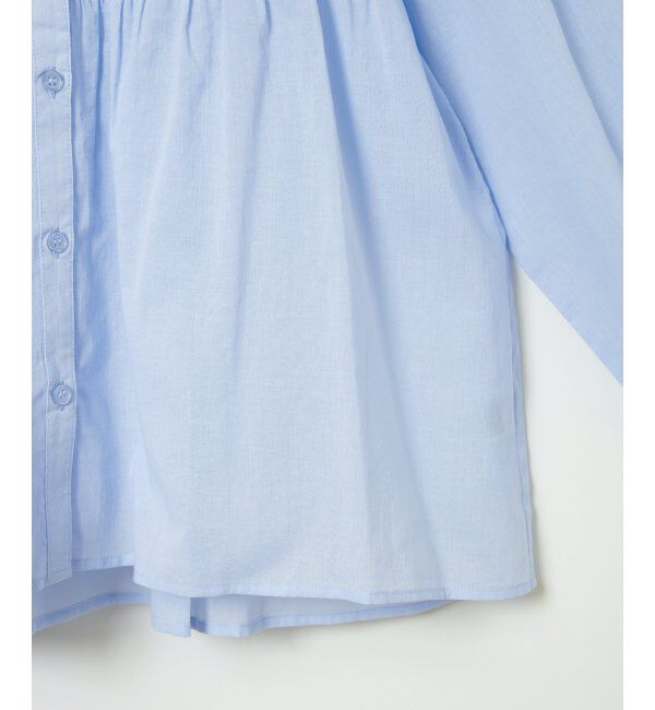 Lbc with Life「コットンボイルギャザーブラウス」|シャツ・ブラウス|