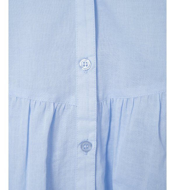 Lbc with Life「コットンボイルギャザーブラウス」|シャツ・ブラウス|