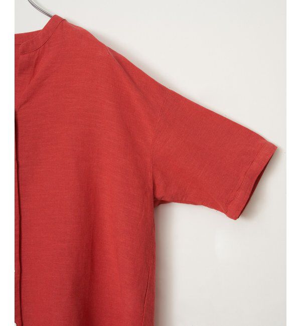 Lbc with Life「リネンコットン5分袖シャツ」|シャツ・ブラウス|