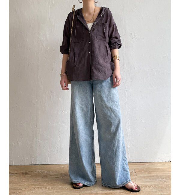 Lbc with Life「ラティスボイルフードシャツ」|シャツ・ブラウス|