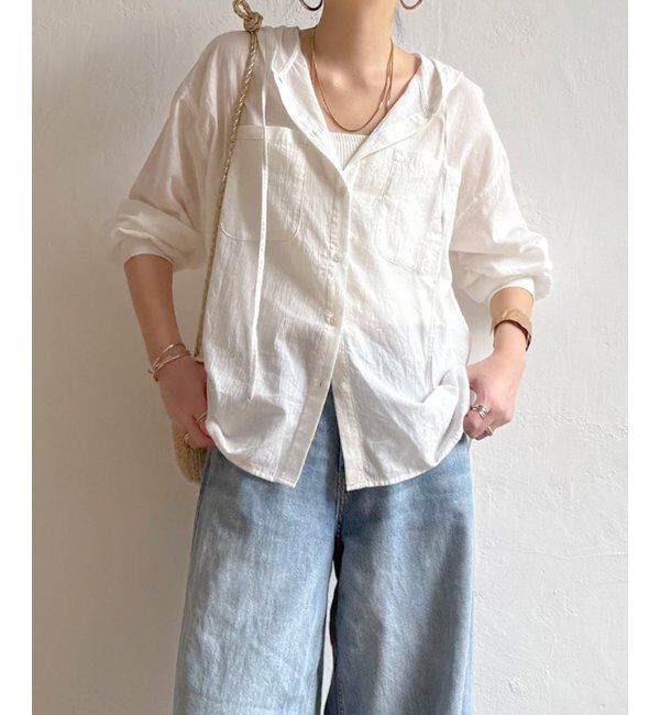 Lbc with Life「ラティスボイルフードシャツ」|シャツ・ブラウス|