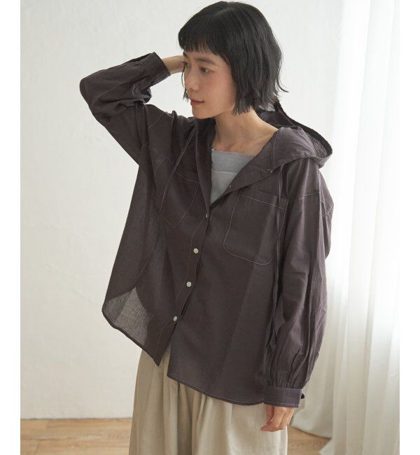 Lbc with Life「ラティスボイルフードシャツ」|シャツ・ブラウス|