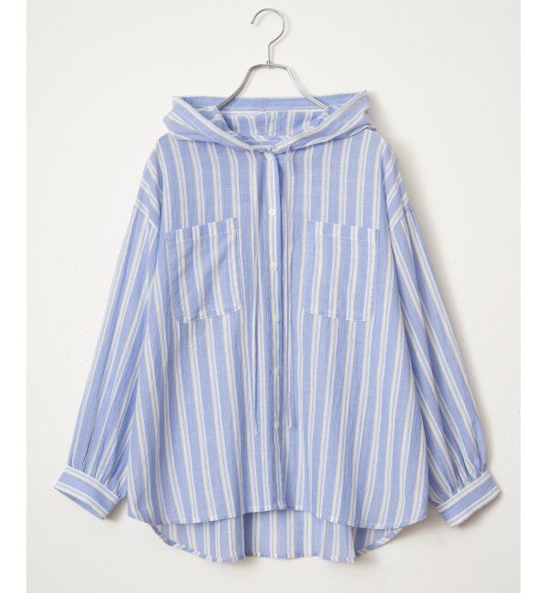 Lbc with Life「ラティスボイルフードシャツ」|シャツ・ブラウス|