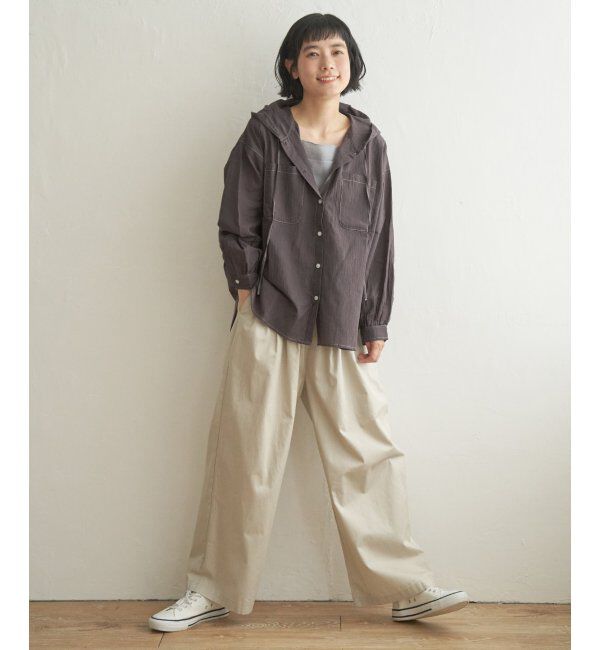 Lbc with Life「ラティスボイルフードシャツ」|シャツ・ブラウス|