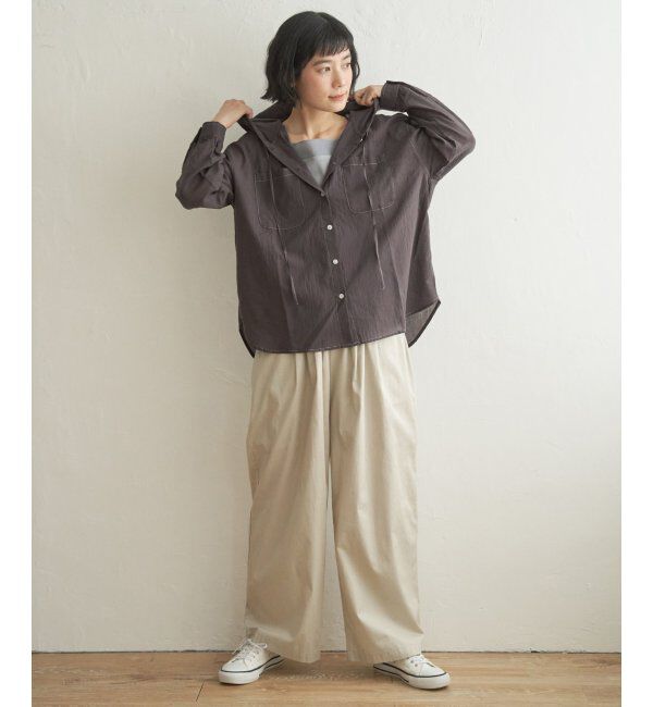 Lbc with Life「ラティスボイルフードシャツ」|シャツ・ブラウス|