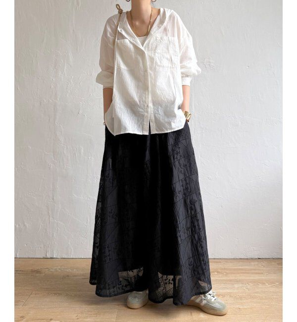 Lbc with Life「ラティスボイルフードシャツ」|シャツ・ブラウス|