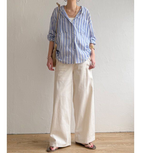 Lbc with Life「ラティスボイルフードシャツ」|シャツ・ブラウス|