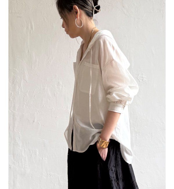 Lbc with Life「ラティスボイルフードシャツ」|シャツ・ブラウス|