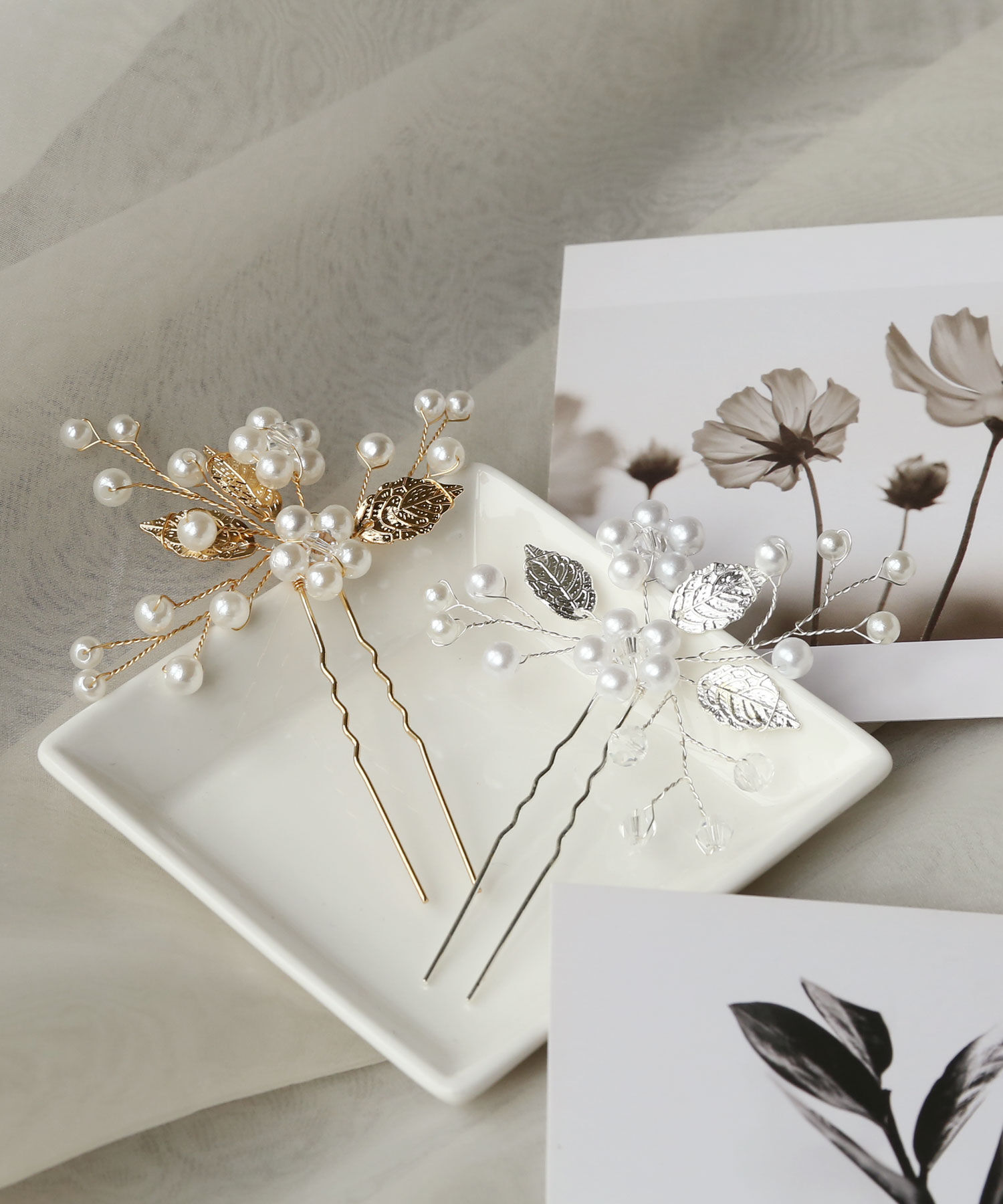 colleca la「パール&times;ボタニカルデザインのU字コーム/かんざし」|その他|