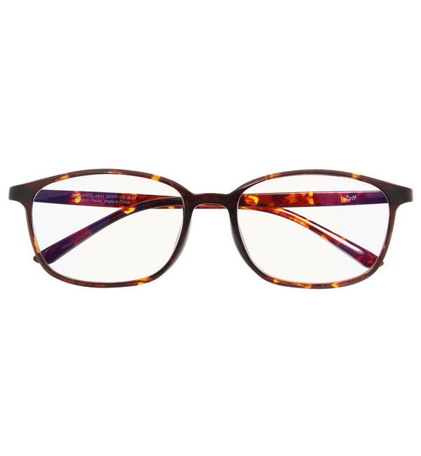  「ウェリントン型 PCメガネ｜Zoff PC REGULAR TYPE（ブルーライトカット率約35％）」|サングラス|ブラウン