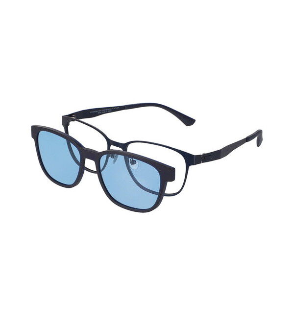  「ウェリントン型 2WAYめがね｜Zoff NIGHT&DAY（偏光機能搭載）」|サングラス|ネイビー