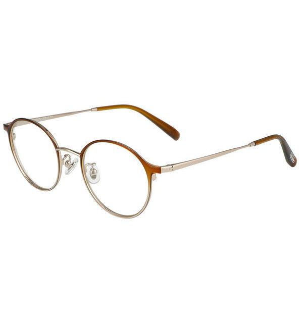  「ボストン型 メガネ｜ メタルフレーム 度なし・度付き(レンズ交換券付き) Zoff CLASSIC」|メガネ|ブラウン系その他1