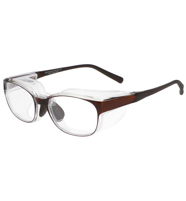  「ウェリントン型 飛沫・花粉対策めがね AIR VISOR ULTRA+ Mサイズ」|メガネ|ブラウン