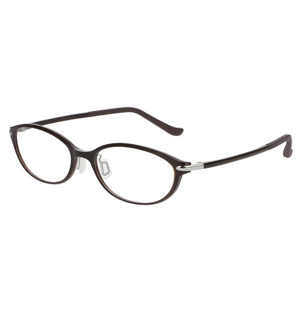 「オーバル型 めがね｜軽くて壊れにくい Zoff SMART -My color-」|メガネ|ブラウン系その他1