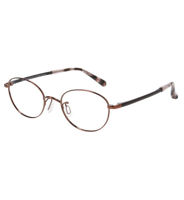  「オーバル型 メガネ｜軽量 掛け心地抜群 CLASSIC フレーム/FASHION 度付きメガネ レンズ交換券付き」|メガネ|ブラウン