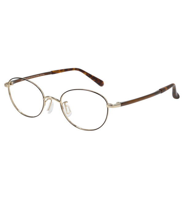  「オーバル型 メガネ｜軽量 掛け心地抜群 CLASSIC フレーム/FASHION 度付きメガネ レンズ交換券付き」|メガネ|ブラウン系その他1