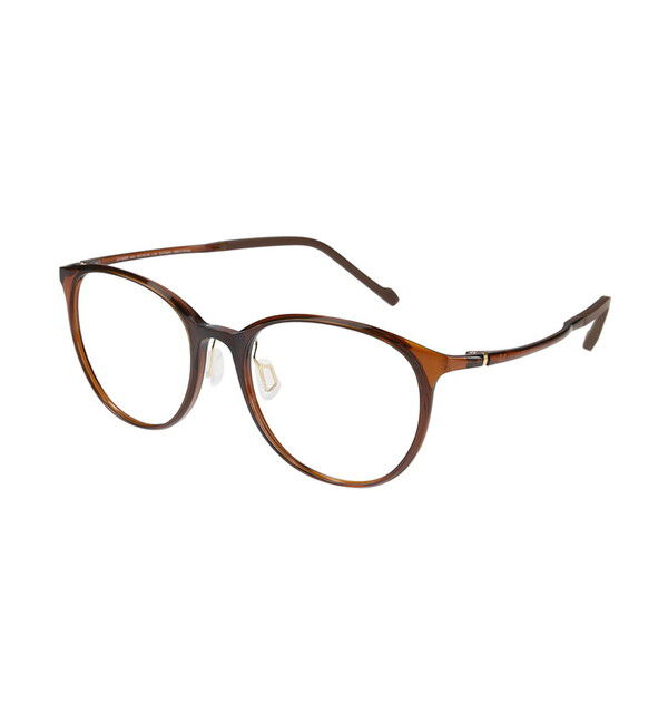  「ボストン型 メガネ｜軽くて壊れにくい Zoff SMART Skinny |レンズ交換券付| めがね 伊達メガネ」|メガネ|ブラウン