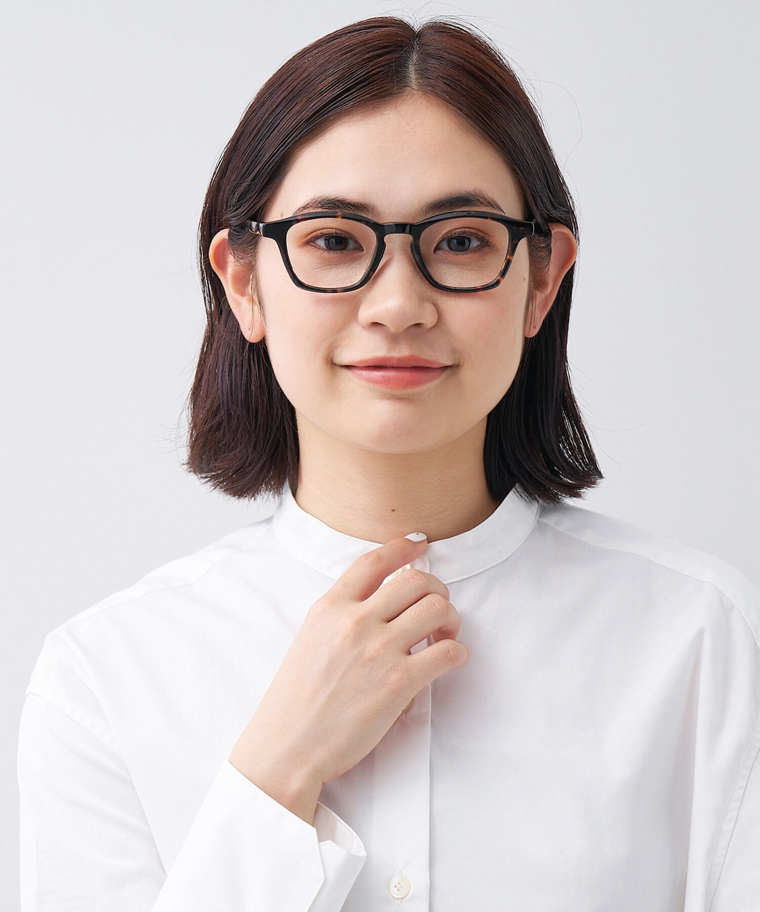  「ウェリントン型  メガネ ｜ダテメガネにもおすすめのウェリントンフレーム/レンズ交換券付き」|メガネ|ブラウン