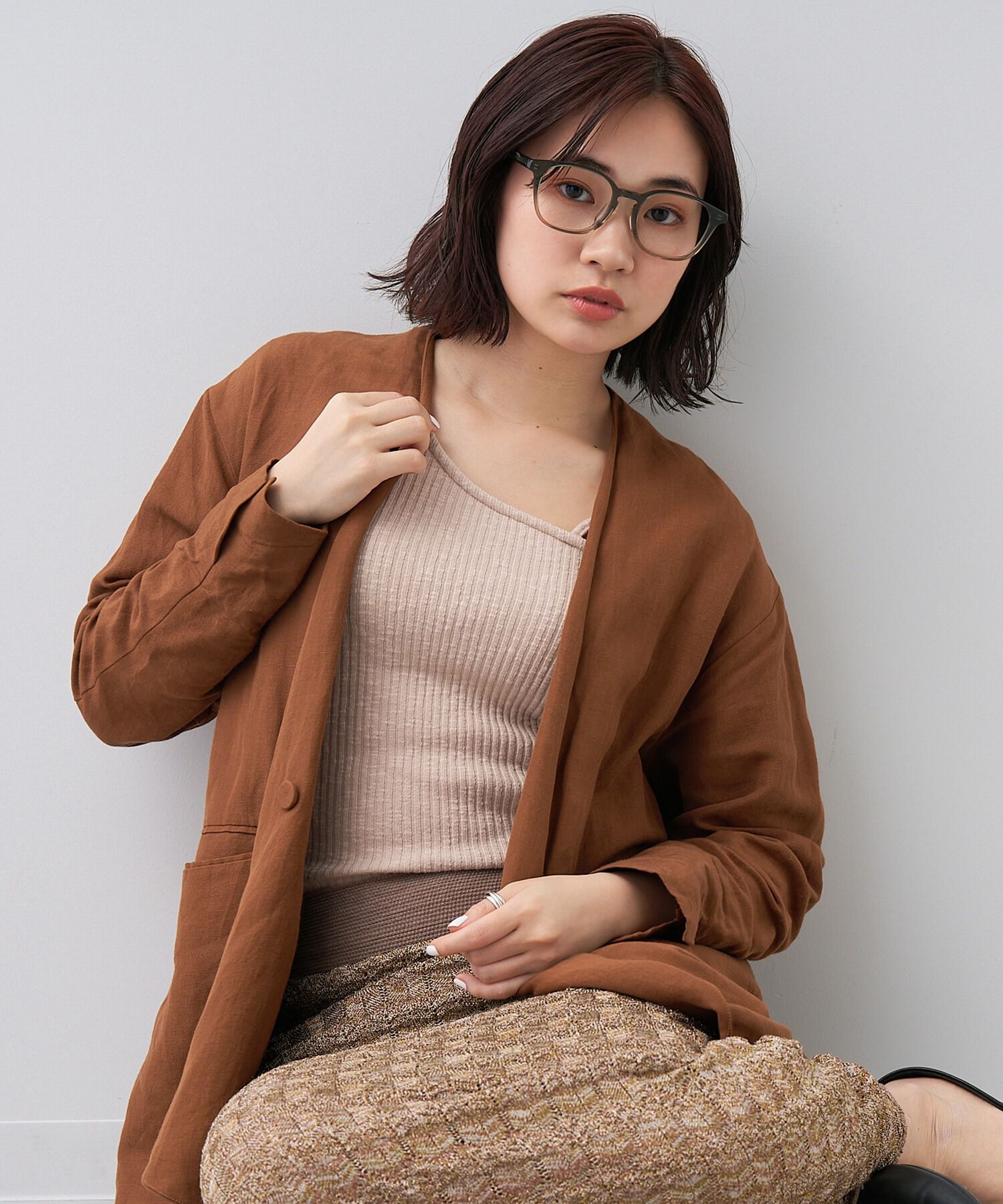  「ウェリントン型 メガネ｜黒縁 クリアフレーム 伊達メガネ 度付きメガネ レンズ交換券付き ゾフ」|メガネ|