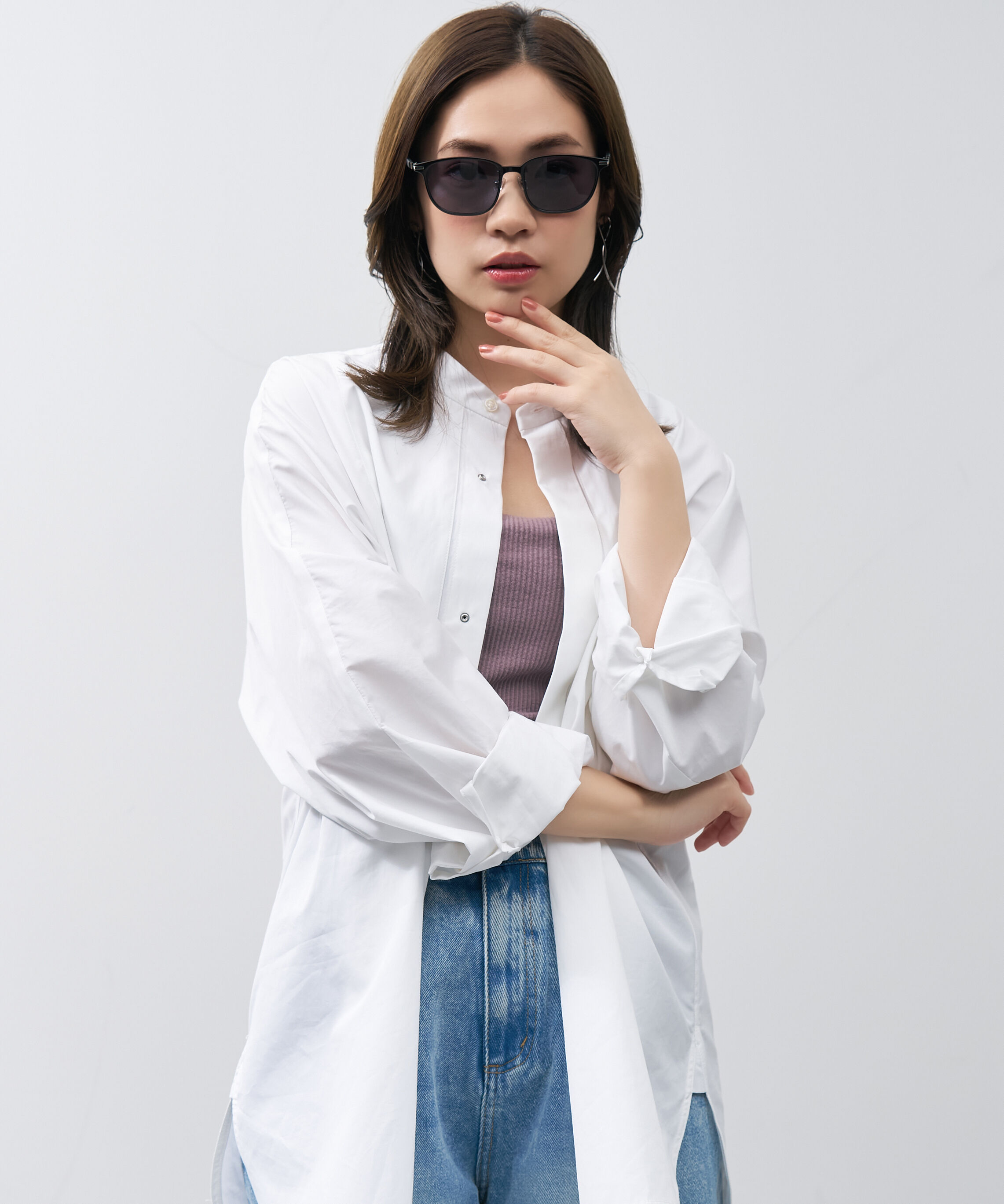  「SUNCUTGlasses/UV100%CUT ウェリントン型 サングラス｜UVカット 紫外線対策 TREND」|サングラス|