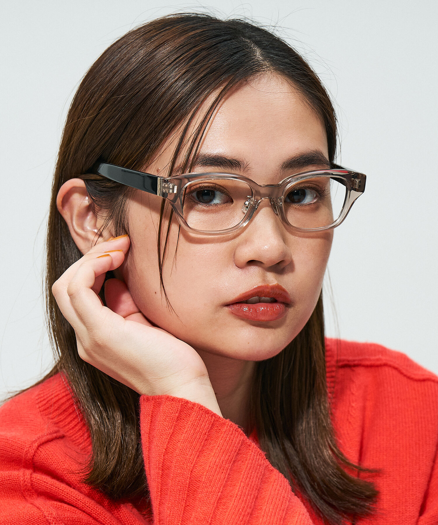  「Zoff｜STUDIO SEVEN｜ウェリントン型 メガネ｜太縁メガネ  クリア 黒縁 レンズ交換券付き」|メガネ|