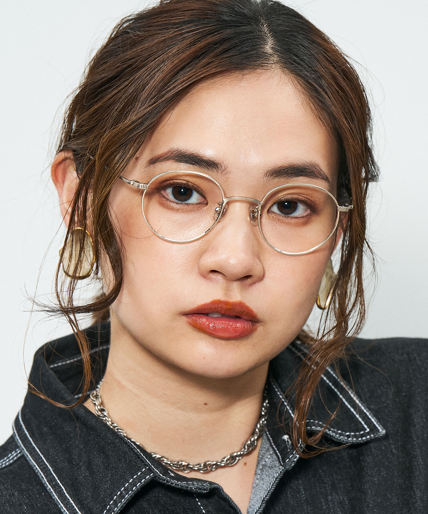  「Zoff｜STUDIO SEVEN｜ボストン型 メガネ｜メタルフレーム レンズ交換券付き」|メガネ|