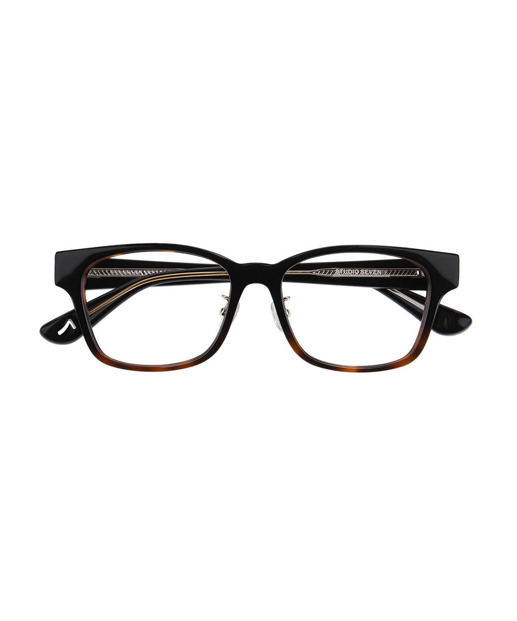  「Zoff｜STUDIO SEVEN｜ウェリントン型 メガネ 黒縁 太縁フレーム クリアフレーム レンズ交換券付き」|メガネ|