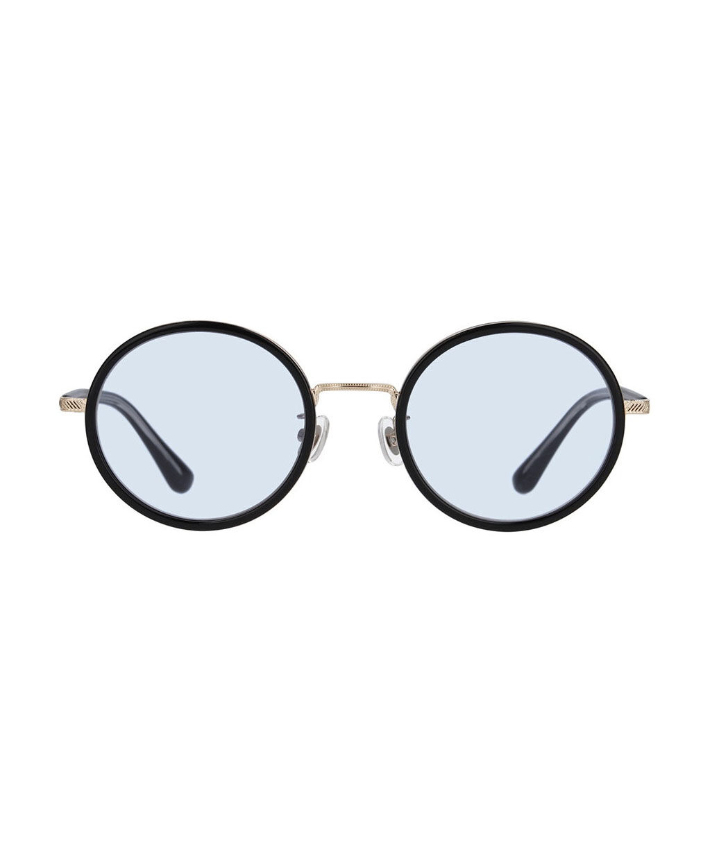  「【WEB限定】Zoff｜STUDIO SEVEN｜ラウンド型 丸型 サングラス UVカット 黒縁 べっ甲 ゴールド」|サングラス|