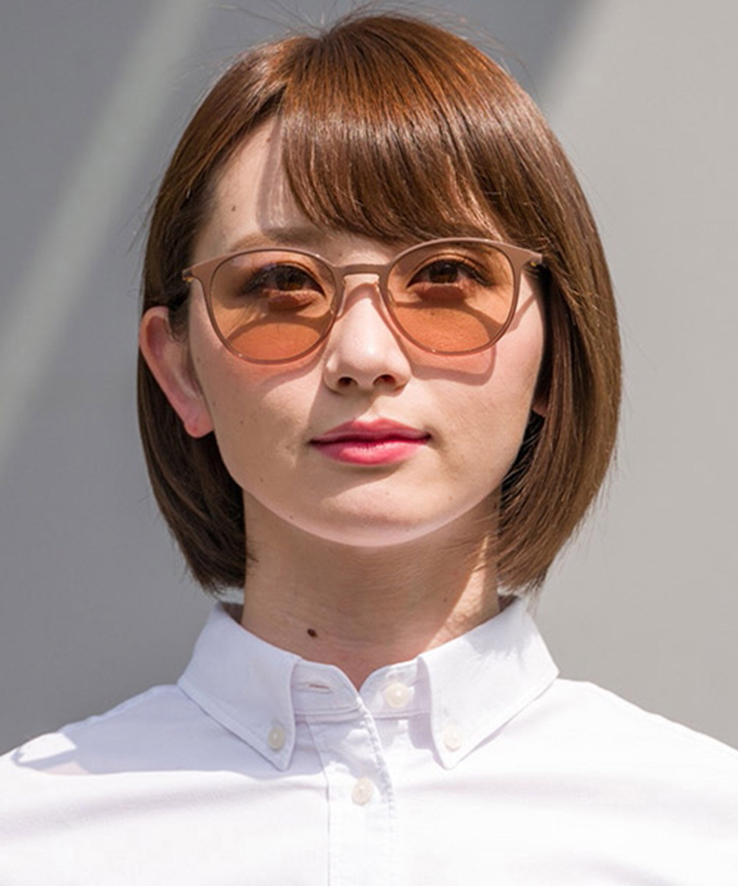  「Zoff ボストン型 軽量 ズレ落ち防止 サングラス｜Zoff SMART CLASSIC SUNGLASSES 紫外線対策」|サングラス|ブラウン