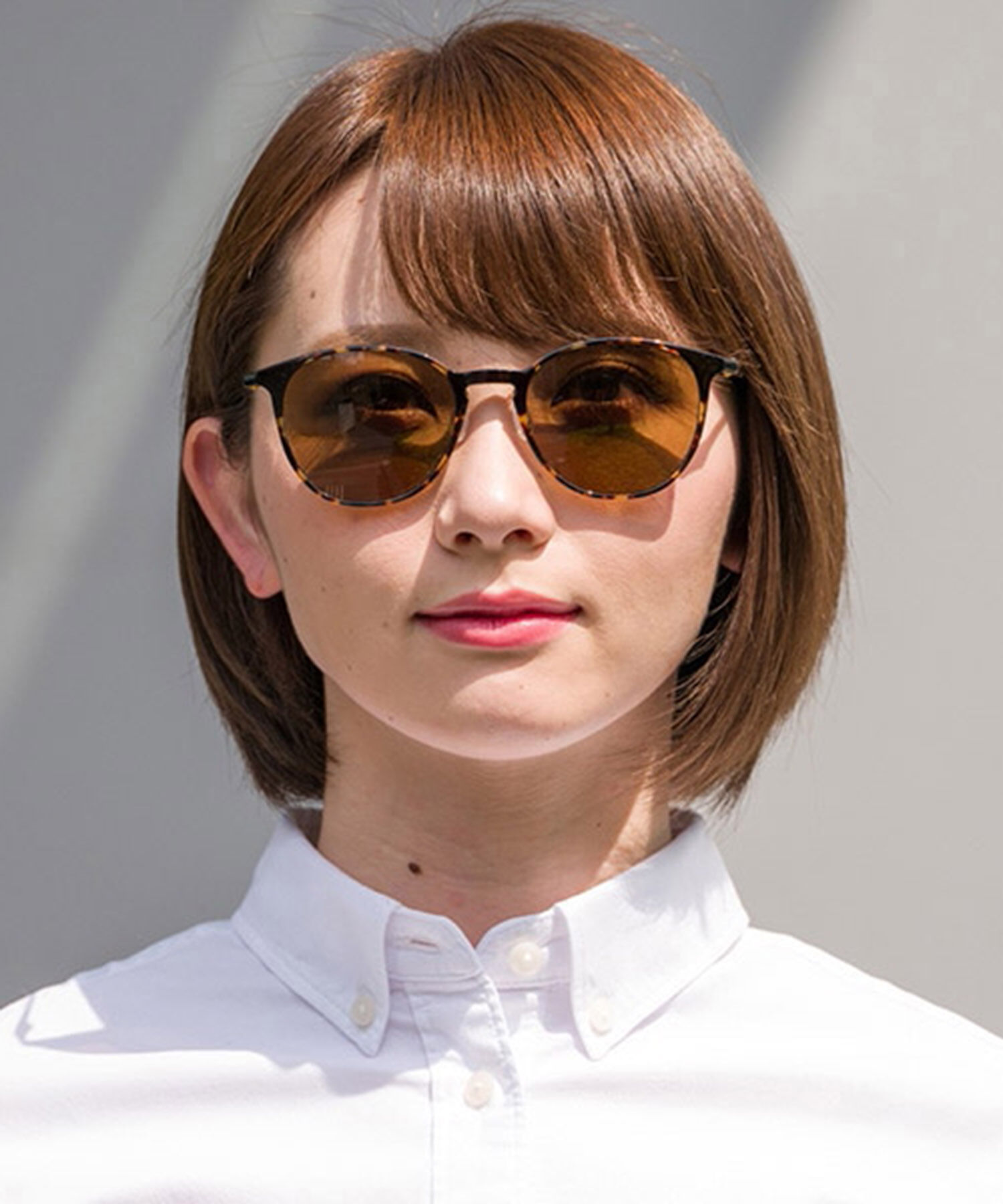  「Zoff ボストン型 軽量 ズレ落ち防止 サングラス｜Zoff SMART CLASSIC SUNGLASSES 紫外線対策」|サングラス|ブラウン系その他1