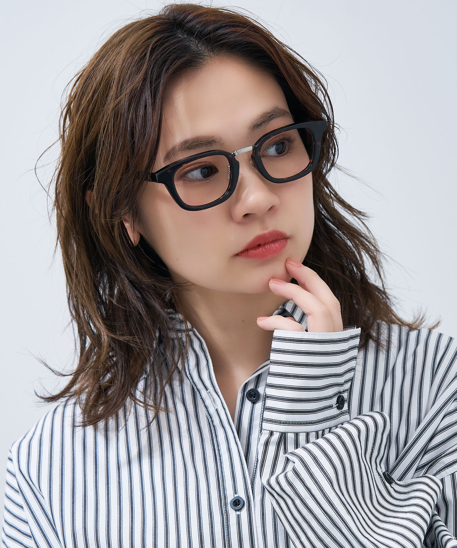  「Zoff | JOURNAL STANDARD relume ウェリントン型 メガネ レンズ交換券付き ジャーナルスタンダード」|メガネ|ブラウン